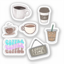 Adesivos de café
