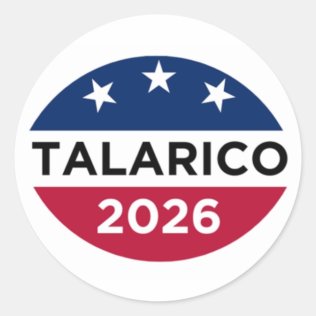Adesivos de Campanha de James Talarico 2026 (Frente)