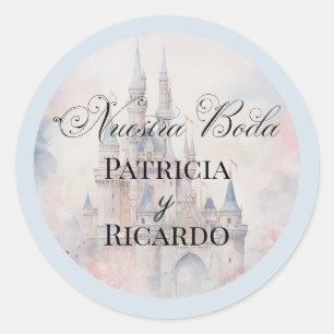 Adesivos de Casamento de Conto de Fadas Spanish No