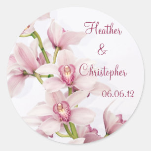 Adesivos de Casamento de Orquídeas de Cymbidium R