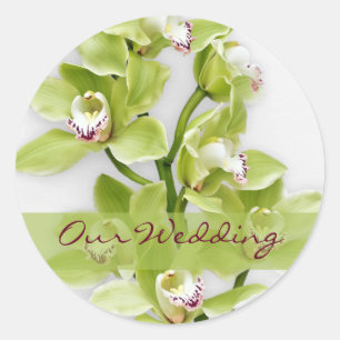 Adesivos de Casamento de Orquídeas de Cymbidium V
