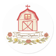 adesivos de casamento do celeiro