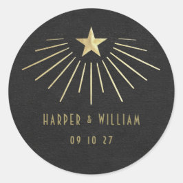 Adesivos de casamento Equinox Celestial Starburst