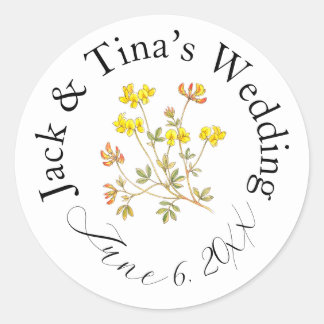Adesivos de casamento personalizados