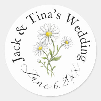 Adesivos de casamento personalizados