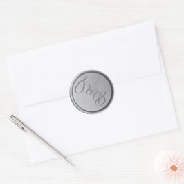 Adesivos de cera de selo de monograma personalizad