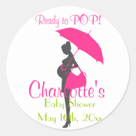 Adesivos de Chá de fraldas de Silhouette Magenta