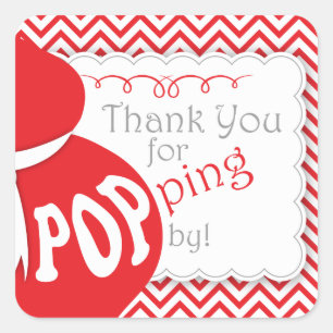 Adesivos de Chá de fraldas do Red Belly Bump