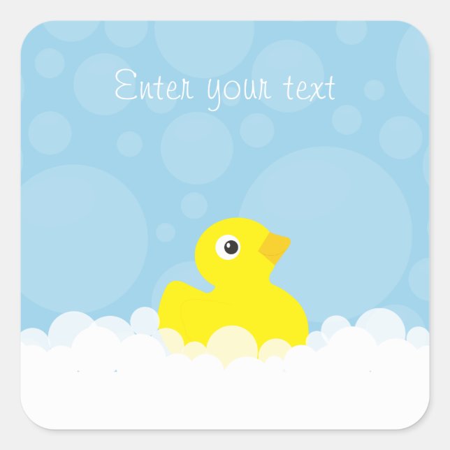 Adesivos de Chá de Pato Personalizado (Frente)