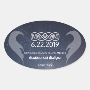 Adesivos de Chama Gêmea