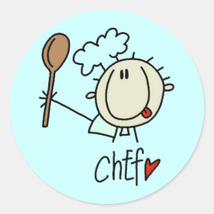 Adesivos de Chef Masculino