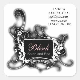 adesivos de chic para empresas a preto e branco