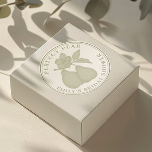 Adesivos de Chuva de Noiva Pérola Perfeita em Verd