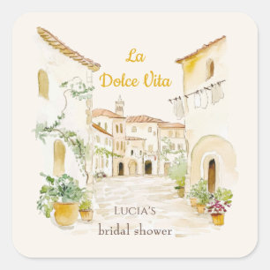 Adesivos de Chuveiro de Noiva Italiano La Dolce Vi