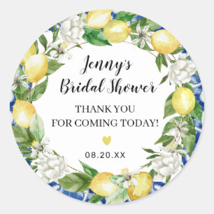 Adesivos de Chuveiro de Noiva Italiano Limão com A