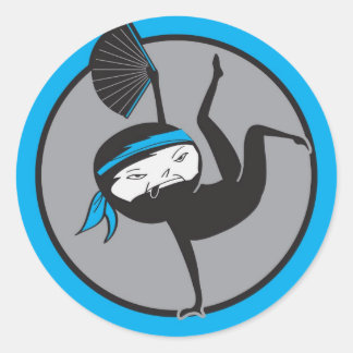 Adesivos de Cinta Azul NInja