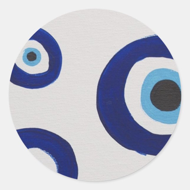 Adesivos de Círculo Olho Mau (Frente)