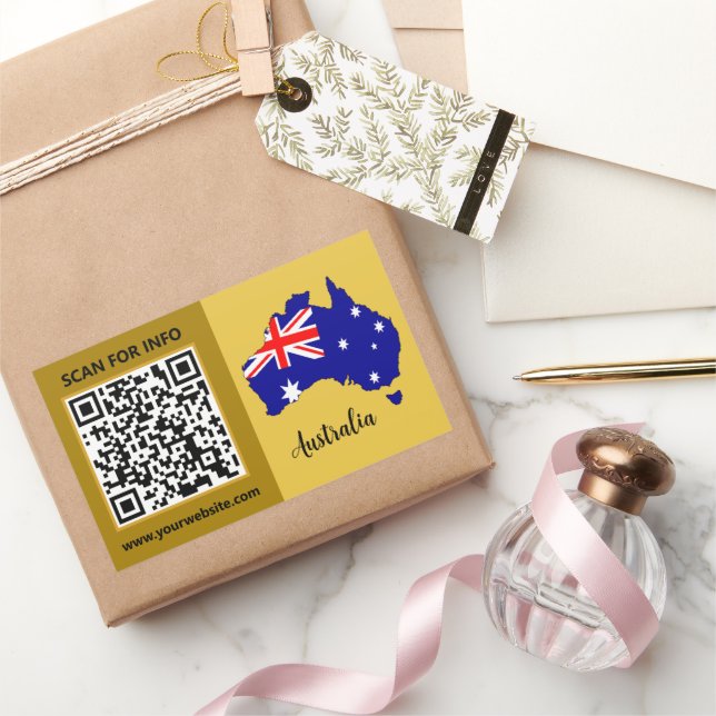 Adesivos de Código QR Moderno da Austrália, Bandei (Presentear)
