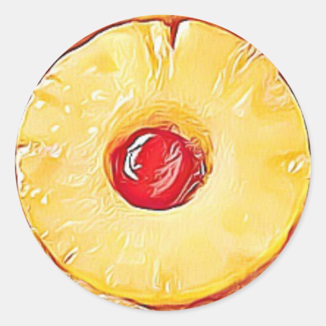 Adesivos de Comida de cereja de abacaxi (Frente)