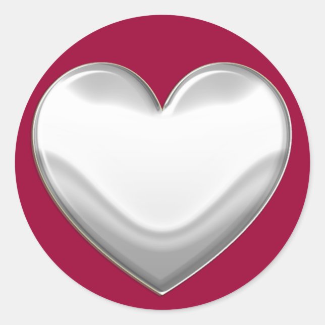 Adesivos de Coração Branco (Frente)