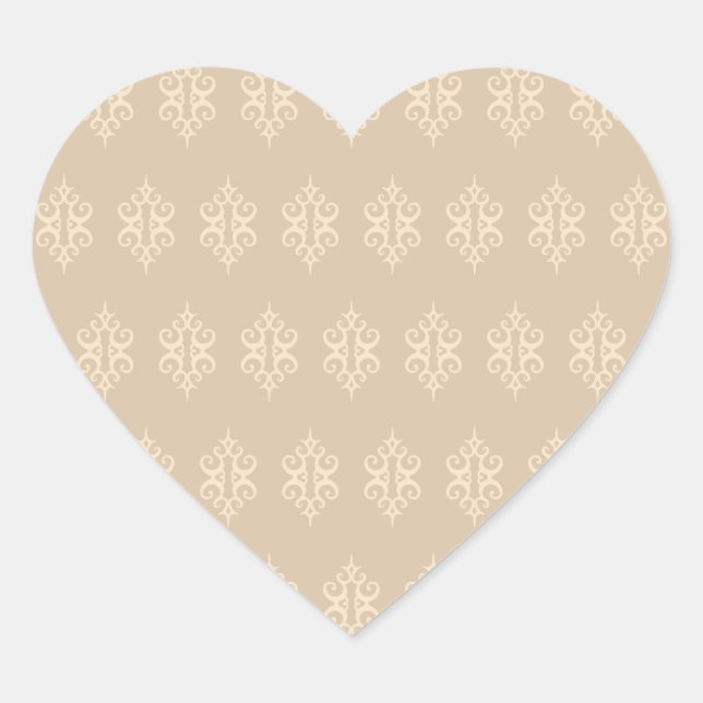 Adesivos de Coração de Noiva com Renda Vintage (Frente)