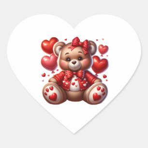 Adesivos de Coração de São Valentim