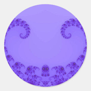 Adesivos de Coração Roxo Azul