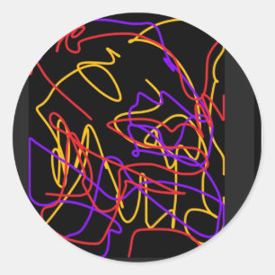 Adesivos de cores vibrantes modernas do Neon 2025