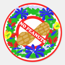 Adesivos de Coroa de Natal Sem Amendoins