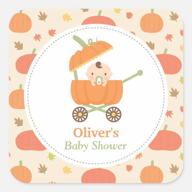 Adesivos de Decoração para Chá de Bebê Carrinho de (Frente)
