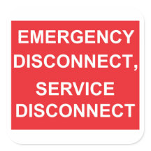 Adesivos de Desconexão de Emergência, Desconexão d