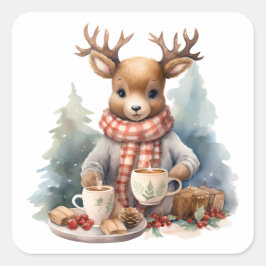 Adesivos de design de colheita russa de Natal