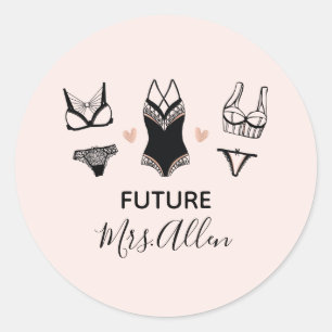 Adesivos de Despedida de Solteira de Lingerie