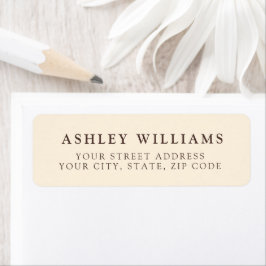 Adesivos de Devolução Minimalistas Elegantes