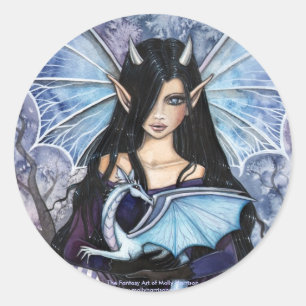 Adesivos de Dragão Fada Gótico por Molly Harrison