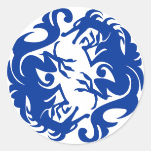 adesivos de dragões em círculo