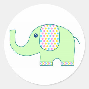 Adesivos de elefante para bebês