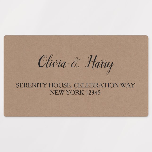 Adesivos de Endereço de Devolução à Prova d'Água p (Design 1)