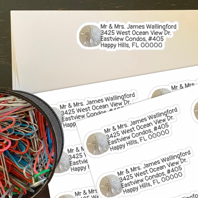 Adesivos de Endereço de Devolução em Formato de Dó (Criador carregado)