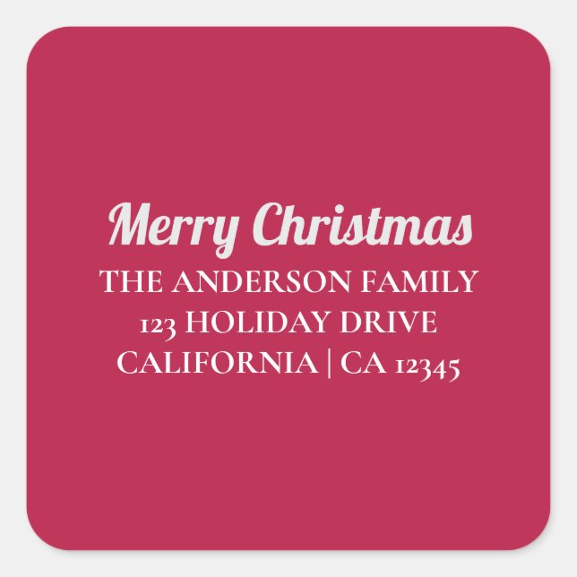 Adesivos de Endereço de Retorno Personalizados de  (Frente)