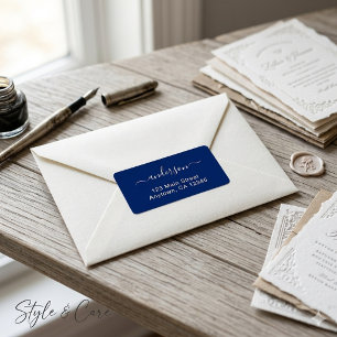 Adesivos de Endereço Navy Impressos Personalizados