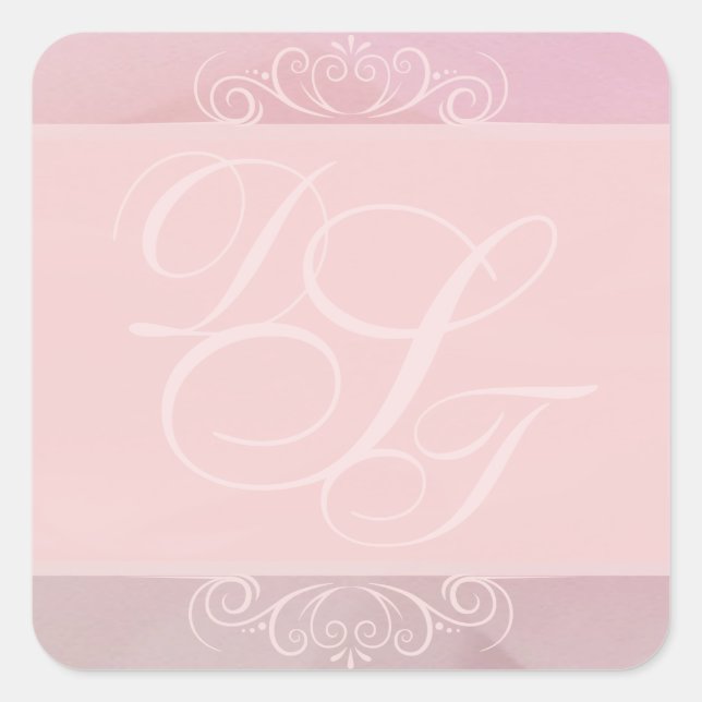 Adesivos de Envelope de Blush Orchid (Frente)