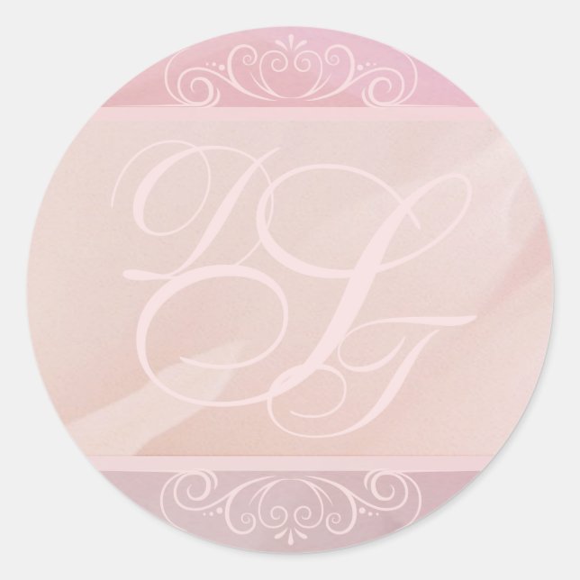 Adesivos de Envelope de Blush Orchid (Frente)