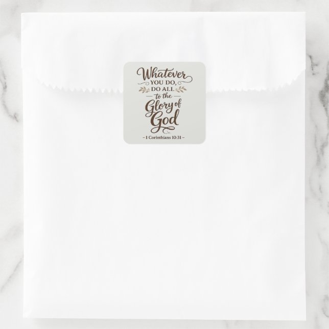 Adesivos de Escrituras para a Glória de Deus (Bolsa)