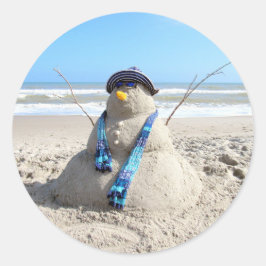 Adesivos de escultura de areia / praia "Boneco de 