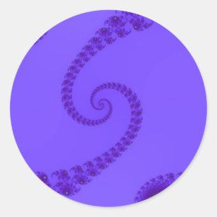 Adesivos de Espiral Dupla Roxo Azul