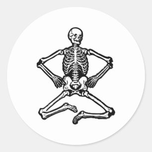 Adesivos de esqueleto de Halloween