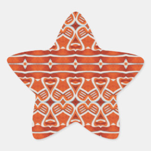 Adesivos de Estrela de BISCOITO DE GENGIBRE