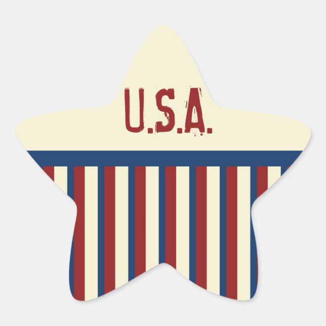 Adesivos de Estrela Patriótica (Frente)
