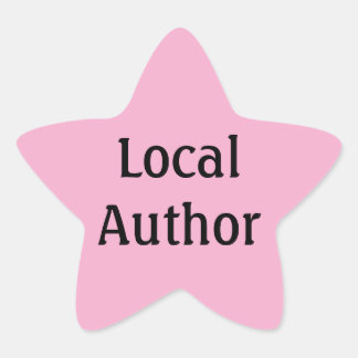 Adesivos de Estrela Rosa para Autor Local